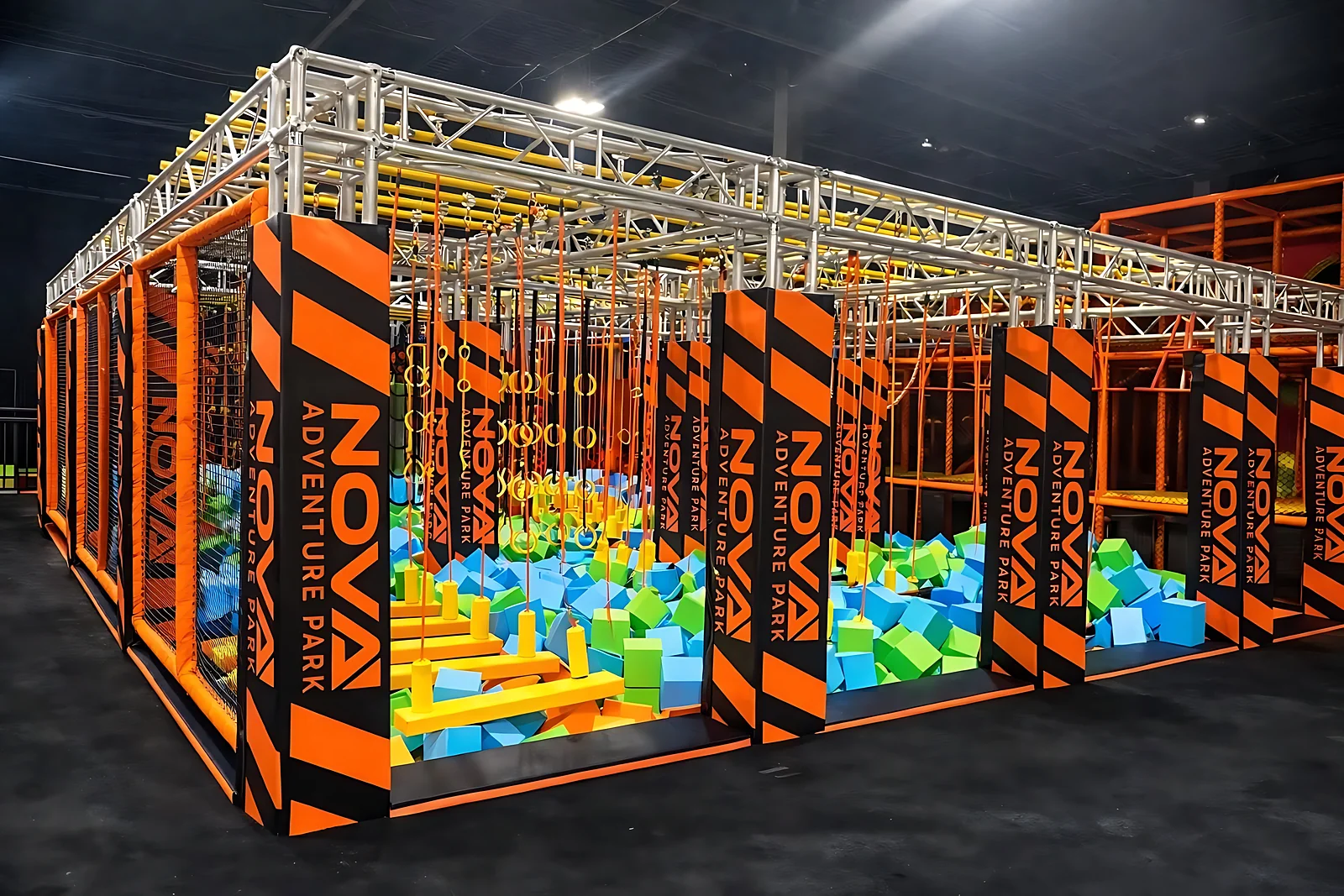 NOVA-branded ball pit arena at Nova Adventure Park East Hartford