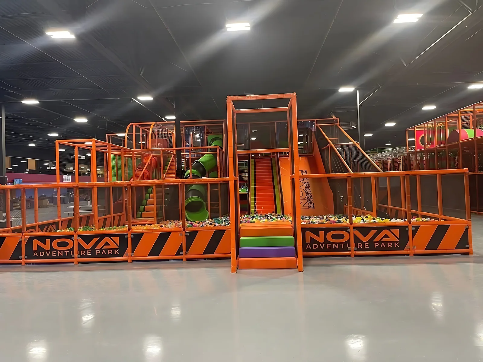 Play structure at Nova Adventure Park East Hartford
