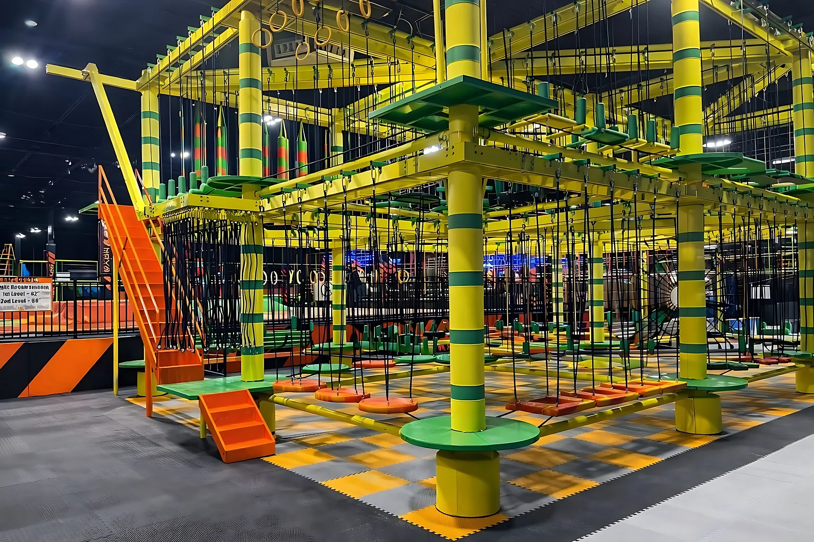 Ropes course at Nova Adventure Park East Hartford