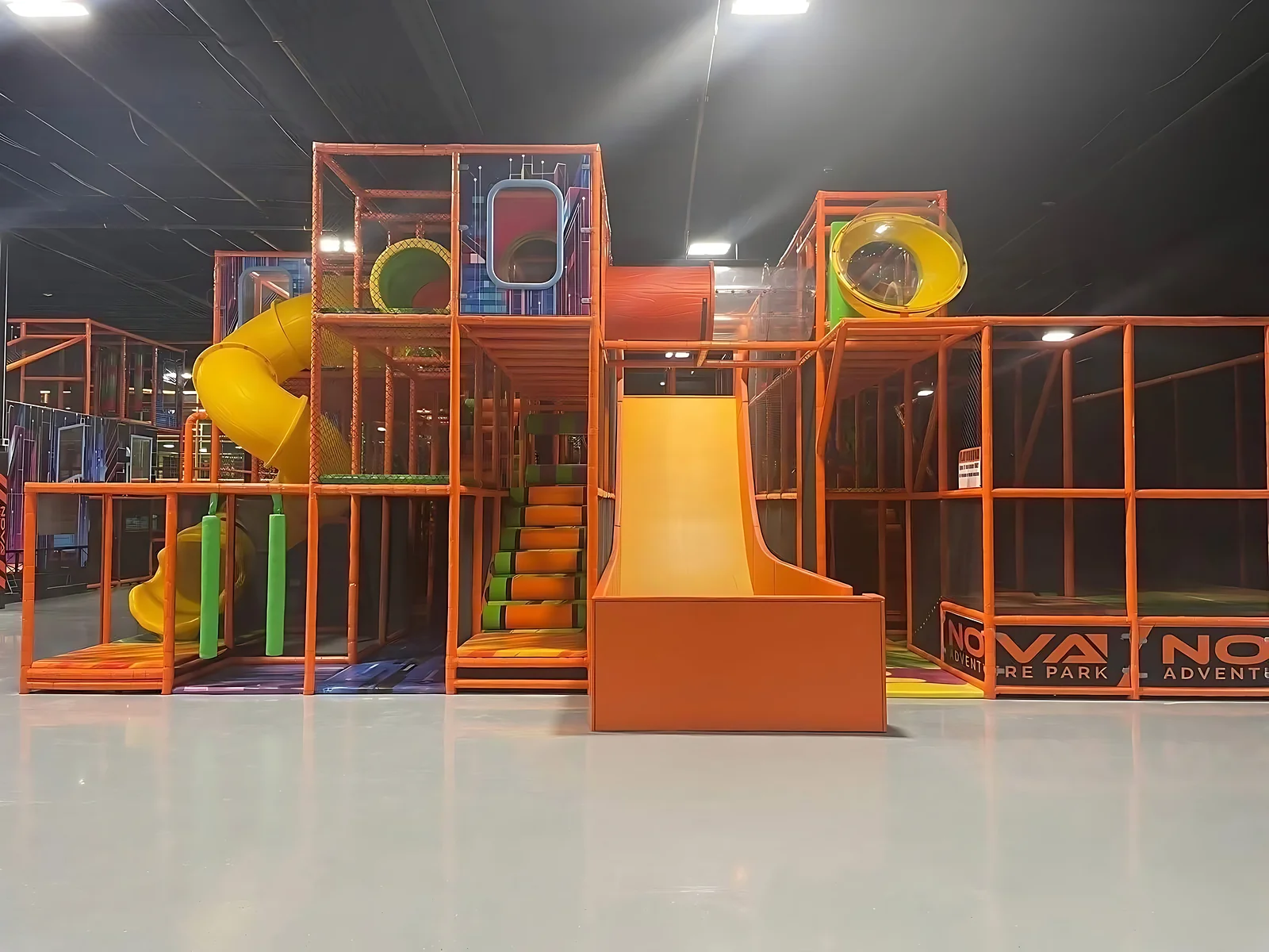Soft play structure and slide at Nova Adventure Park East Hartford